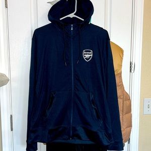 Mens arsenal zip-up jacket